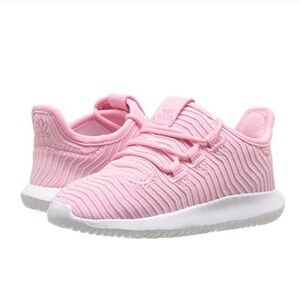 NWT Adidas Tubular Shadow LTPINK/LTPINK/FTWWHT PINK B37126 Size 3.5Y Medium